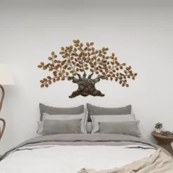 Traditional Metal Tree Indoor Outdoor Wall Decor With Leaves Brown - Olivia & May 30 Traditional Metal Tree Indoor Outdoor Wall Decor With Leaves Brown - Olivia & May -Online Home Decoration GUEST 9fb138fb 2f32 421f b6a5 dc952fe470ee