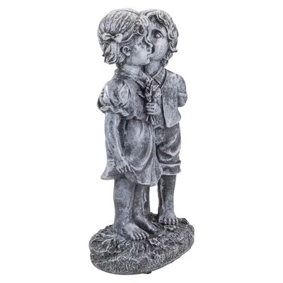 Northlight 12.5" Peck On The Cheek Outdoor Garden Statue 5 Northlight 12.5" Peck On The Cheek Outdoor Garden Statue - Image 3
