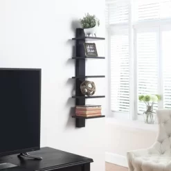Spine Wall Book Shelves Stylish And Functional Black - Proman Products -Online Home Decoration GUEST a084487d a2c4 4e65 88a6 cf1ac921cd78