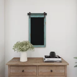 Wood Sign Wall Decor With Chalkboard Blue - Olivia & May -Online Home Decoration GUEST a0e42545 caa2 45a6 b6f0 0d144c78a58c