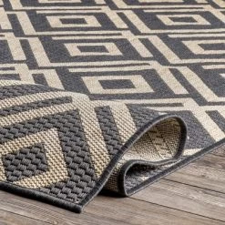 NuLOOM Jayne Geometric Diamond Indoor/Outdoor Area Rug -Online Home Decoration GUEST a12699c0 e5ec 431b a790 240c5e5adb4e