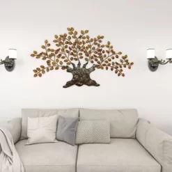 Traditional Metal Tree Indoor Outdoor Wall Decor With Leaves Brown - Olivia & May 29 Traditional Metal Tree Indoor Outdoor Wall Decor With Leaves Brown - Olivia & May -Online Home Decoration GUEST a1f61a86 6700 421a 8ce9 26870ad235ed
