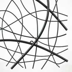 LuxenHome Large Black Abstract Square Metal Wall Decor -Online Home Decoration GUEST a20cb703 b2ea 4b6e 94f8 2a67bb0ec112