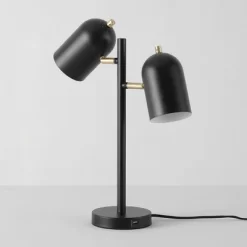18" 2-Light Carter Table Lamp Matte Brass/Black - Globe Electric -Online Home Decoration GUEST a2300cae e858 4ff1 bd2b 147417b10f96