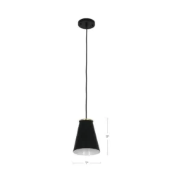 10.38" Metal Pendant Ceiling Light Black - Cresswell Lighting -Online Home Decoration GUEST a268bf57 c47b 4faa adab ca6fd3805340