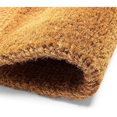 Juvale Plain Coco Coir Door Mat, Bare Natural Unadorned Doormat For Outdoor Entries, Suitable For Inside And Outside Use, 30x17 In 5 Juvale Plain Coco Coir Door Mat, Bare Natural Unadorned Doormat For Outdoor Entries, Suitable For Inside And Outside Use, 30x17 In - Image 3