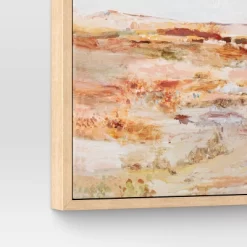 16" X 20" Warm Colors Landscape Framed Canvas Natural - Threshold™ -Online Home Decoration GUEST a393d8a0 673a 4e8d 9f4d 4df580ce4d10