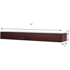 Austin Floating Wood Mantel Shelf Pine Wood Rustic Shelf | Mantels Direct -Online Home Decoration GUEST a402d952 5cf3 459d 9539 c70dfdbb2b86