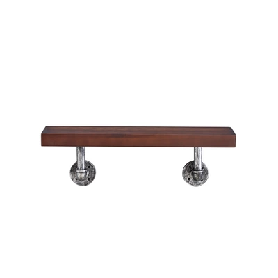23.5" X 7.3" Industrial Pipe Wall Shelf - Danya B. 6 23.5" X 7.3" Industrial Pipe Wall Shelf - Danya B. - Image 4