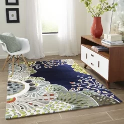 3'6"x5'6" Floral Tufted Accent Rug Navy - Momeni 8 3'6"x5'6" Floral Tufted Accent Rug Navy - Momeni -Online Home Decoration GUEST a7aa3ca2 3b4f 4b68 b852 01c894ae58e0