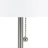 19" Metal Stick Table Lamp With Pull Chain Silver - Cresswell Lighting -Online Home Decoration GUEST a9343b61 8302 4ad2 96b1 a3aecfa4b553