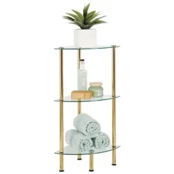 MDesign Glass/Metal Household Corner Organizer Shelf -Online Home Decoration GUEST a9f255a3 857b 4eb3 a5fe ddb01c3ce34a