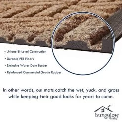 Aqua Shield Squares Indoor/Outdoor Doormat - Bungalow Flooring -Online Home Decoration GUEST aa6c5bf3 0c28 48dd 9bfc 98c25d0ac5dc