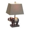Elephant Table Lamp With Fabric Shade Brown - Lalia Home -Online Home Decoration GUEST ac6998b6 80d8 4cba ab10 e097884e3ae2