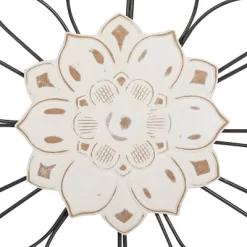 Set Of 2 Metal Floral Wall Decors Black - Olivia & May -Online Home Decoration GUEST afd375ff 6972 4eef bcbc f021ddd41682