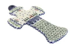 Blue Rose Polish Pottery 47 Vena Cross