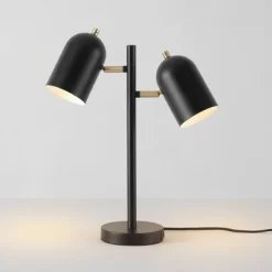 18" 2-Light Carter Table Lamp Matte Brass/Black - Globe Electric -Online Home Decoration GUEST b1426d35 5d48 4139 913f b8256384c7ee