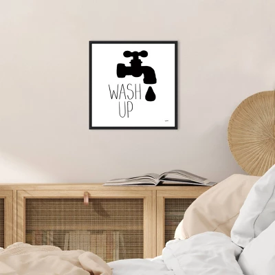 16" X 16" Bathroom Etiquette V By Leah York Framed Canvas Wall Art - Amanti Art 6 16" X 16" Bathroom Etiquette V By Leah York Framed Canvas Wall Art - Amanti Art - Image 4