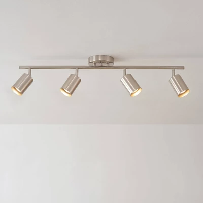 Pratt 4-Light Brushed Nickel Finish Track Lighting - Globe Electric 7 Pratt 4-Light Brushed Nickel Finish Track Lighting - Globe Electric - Image 5