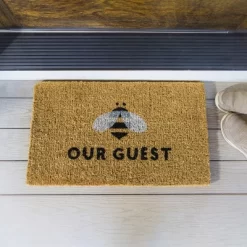 Evergreen Bee Our Guest Woven Back Indoor Outdoor Natural Coir Doormat 1'6"x2'6" Multicolored 11 Evergreen Bee Our Guest Woven Back Indoor Outdoor Natural Coir Doormat 1'6"x2'6" Multicolored -Online Home Decoration GUEST b554d7c0 8f35 4d20 b9d6 979f5592b12a