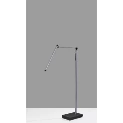 Lennox Floor Lamp (Includes LED Light Bulb) Black - Adesso -Online Home Decoration GUEST b64ae8af 465e 4638 9591 8ff5e54ff9a7