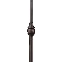 Franklin Iron Works Wyatt II Industrial Rustic Farmhouse Arc Floor Lamp 66" Tall Dark Bronze Brown Metal For Living Room Reading Bedroom Office House -Online Home Decoration GUEST b906fce8 2e3d 40a4 b7ca 981944e8ee0e