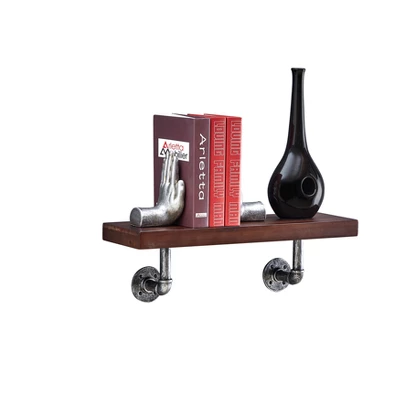 23.5" X 7.3" Industrial Pipe Wall Shelf - Danya B. 9 23.5" X 7.3" Industrial Pipe Wall Shelf - Danya B. - Image 7