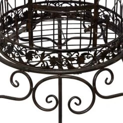 47" Iron Vintage Birdcage Black - Olivia & May -Online Home Decoration GUEST bd4043fe c4dd 487c 885e e815735caf5c