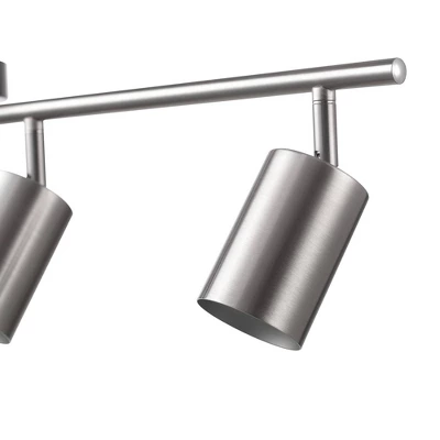 Pratt 4-Light Brushed Nickel Finish Track Lighting - Globe Electric 3 Pratt 4-Light Brushed Nickel Finish Track Lighting - Globe Electric