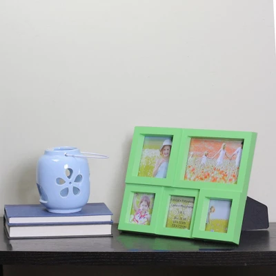 Northlight 11.5" Green Multi-Sized Puzzled Collage Photo Picture Frame Wall Decoration 4 Northlight 11.5" Green Multi-Sized Puzzled Collage Photo Picture Frame Wall Decoration - Image 2