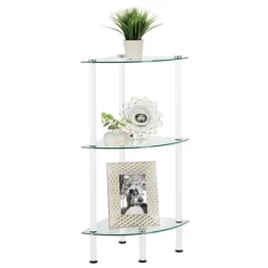 MDesign Glass/Metal Household Corner Organizer Shelf -Online Home Decoration GUEST c0179228 4f5e 4c3b af25 b36f2e721b09