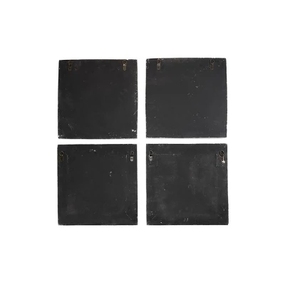 Vintage Fiberglass Floral Wall Decor Set Of 4 White - Olivia & May 5 Vintage Fiberglass Floral Wall Decor Set Of 4 White - Olivia & May - Image 3