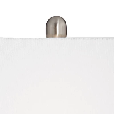 360 Lighting Todd 30" Tall Large Modern End Table Lamps Set Of 2 USB Port AC Power Outlet Silver Brushed Nickel Finish Metal Living Room Charging 7 360 Lighting Todd 30" Tall Large Modern End Table Lamps Set Of 2 USB Port AC Power Outlet Silver Brushed Nickel Finish Metal Living Room Charging - Image 5