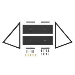 15.7" X 13.5 Set Of 2 Reversible Triangle Accent Wall Shelves - Danya B. -Online Home Decoration GUEST c51eef09 a06a 4737 b3a4 bdb786bb16e4