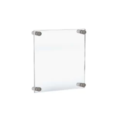 Azar Displays Floating Acrylic Wall Frame With Silver Stand Off Caps: 9" X 12" Graphic Size, Overall Frame Size: 13" X 16" -Online Home Decoration GUEST c6d11956 1f1d 490f 8f94 ceeb429b4048