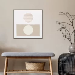 22" X 22" Reflection II Neutral By Moira Hershey Framed Canvas Wall Art Gray Wash - Amanti Art -Online Home Decoration GUEST c8b4573f 2729 4307 abce 3ab8ea303c93