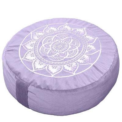 Florensi Round Meditation Cushion, Removable & Washable Velvet Cover, 100% Buckwheat Fill 9 Florensi Round Meditation Cushion, Removable & Washable Velvet Cover, 100% Buckwheat Fill - Image 7