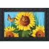 Briarwood Lane Sunflower Field Summer Doormat Butterflies Floral 30" X 18" Indoor Outdoor