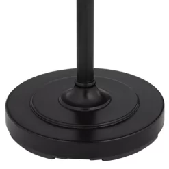 Uttermost Modern Industrial Floor Lamp 73 1/2" Tall Matte Black 3-Light Marbleized Glass Drop Shade For Living Room Reading Family Bedroom Office Home -Online Home Decoration GUEST ca9bb650 f0fe 4f95 9172 4e619786763e