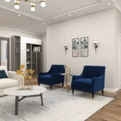 Metal Floral Wall Decor With Black Frame Set Of 2 Gray - Olivia & May -Online Home Decoration GUEST cb812eb4 71f6 4d6a a793 db2bb621cbc6