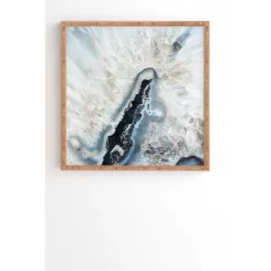 Bree Madden Ice Crystals Bamboo Framed Wall Art - Deny Designs -Online Home Decoration GUEST cd9e60c9 1866 437a b47e 1a23d2a04e60