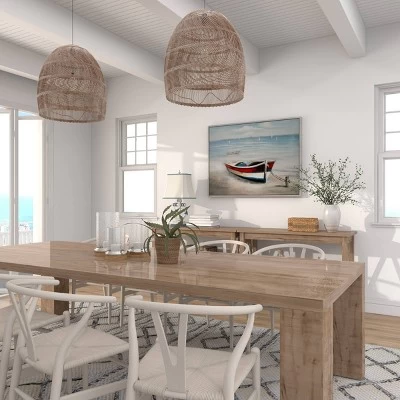 Canvas Sail Boat Framed Wall Art With Silver Frame - Olivia & May 5 Canvas Sail Boat Framed Wall Art With Silver Frame - Olivia & May - Image 3