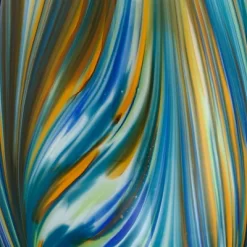 Possini Euro Design Pablo 27" Tall Modern Table Lamp Table Top Dimmer Blue Art Glass Single Living Room Bedroom Bedside Nightstand House White Shade -Online Home Decoration GUEST cf840a91 eb69 471f 8606 18c874612b49