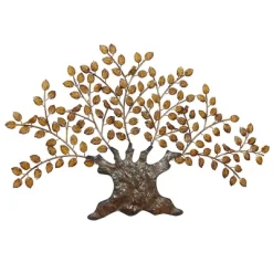 Traditional Metal Tree Indoor Outdoor Wall Decor With Leaves Brown - Olivia & May 24 Traditional Metal Tree Indoor Outdoor Wall Decor With Leaves Brown - Olivia & May -Online Home Decoration GUEST d038e124 6821 4733 9143 2a2517fd6c55