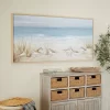 Canvas Bird Handmade Framed Wall Art With Silver Frame Blue - Olivia & May