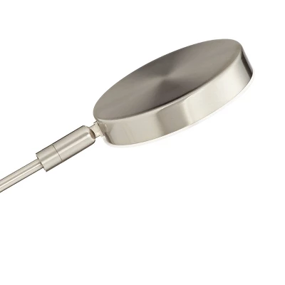 360 Lighting Modern Floor Lamp LED 50" Tall Satin Nickel White Acrylic Diffuser Adjustable For Living Room Reading Bedroom Office 5 360 Lighting Modern Floor Lamp LED 50" Tall Satin Nickel White Acrylic Diffuser Adjustable For Living Room Reading Bedroom Office - Image 3