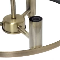 3-Light 13" Industrial Farmhouse Glass/Metallic Accented Semi-flushmount Ceiling Light - Lalia Home -Online Home Decoration GUEST d44ceb98 05a4 41e1 8371 6aac0b861087