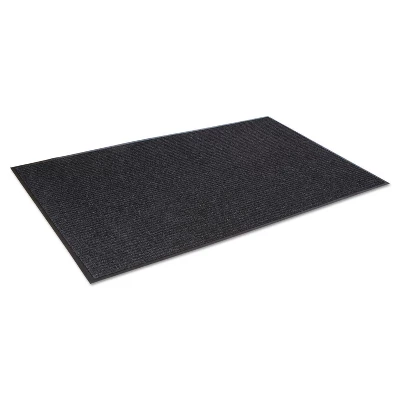 3'x5' Rectangle Solid Floor Mat Black - Crown 3 3'x5' Rectangle Solid Floor Mat Black - Crown