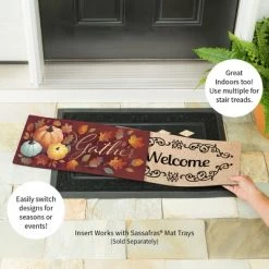 Evergreen Crafted Harvest Sassafras Indoor Outdoor Switch Doormat 10"x1'10" Multicolored -Online Home Decoration GUEST d966be7e fd3a 4dd5 9407 e3f919a7f7d1