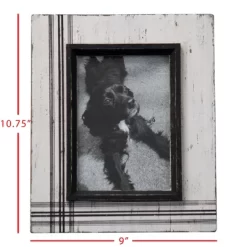 Rustic Black Plaid 5x7 Inch White Wood Decorative Picture Frame - Foreside Home & Garden -Online Home Decoration GUEST da98afe5 66ac 46b6 bb7c 35832f7a215f